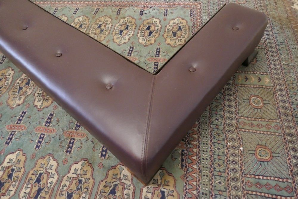 A Victorian Country House Leather Club Fender Hearth Seat photo 1194.0