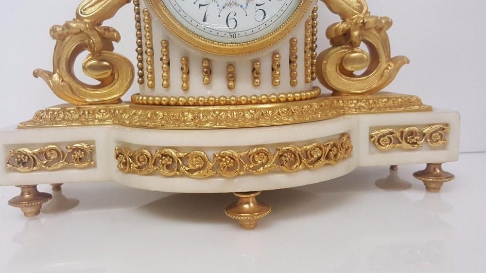 French Marble Ormolu Mantel Clock, photo 1200.0