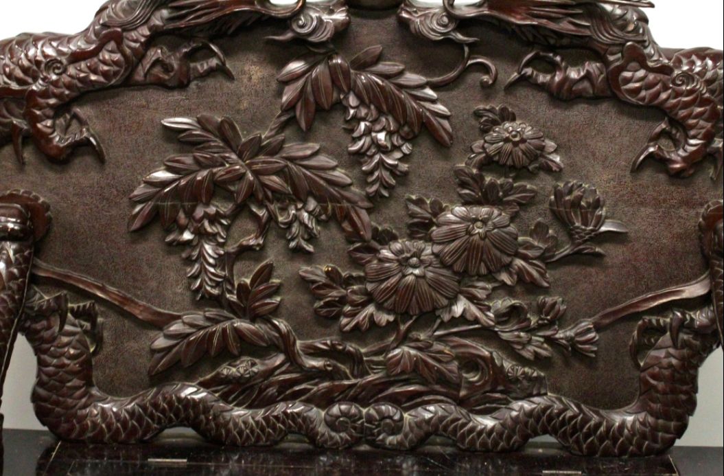 Fine Chinese Ching Dynasty Carved Settle photo furniture