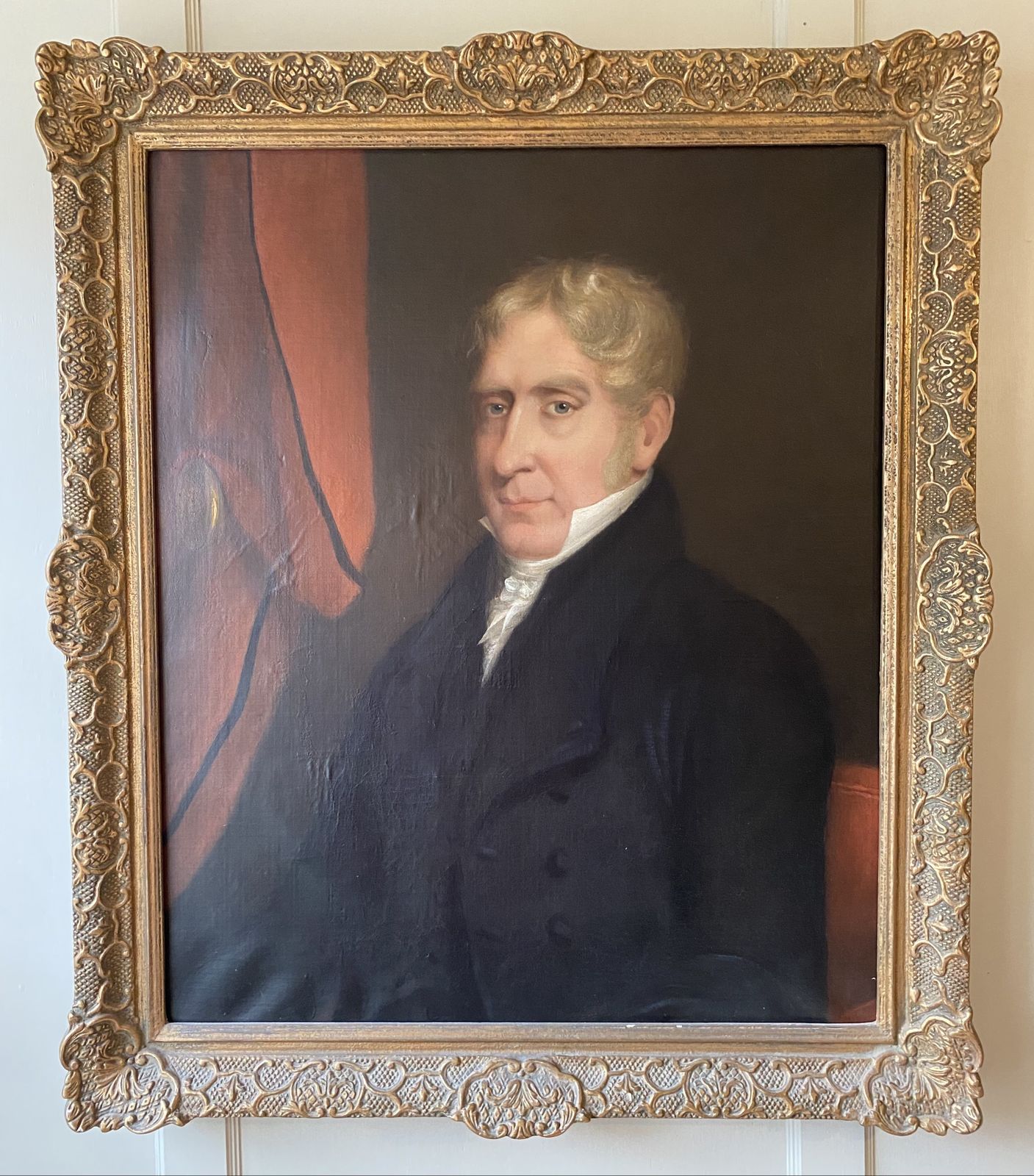 Oil Painting   "Gentleman In A Frock Coat" 19th Century Portrait