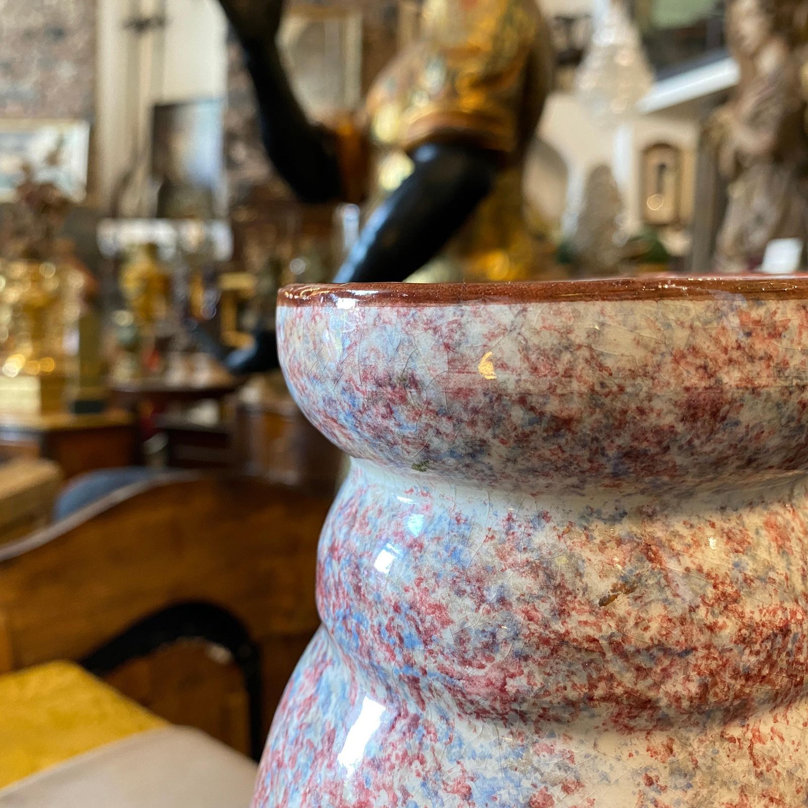 1930s Art Deco Ceramic Italian Vase By Bitossi photo for sale