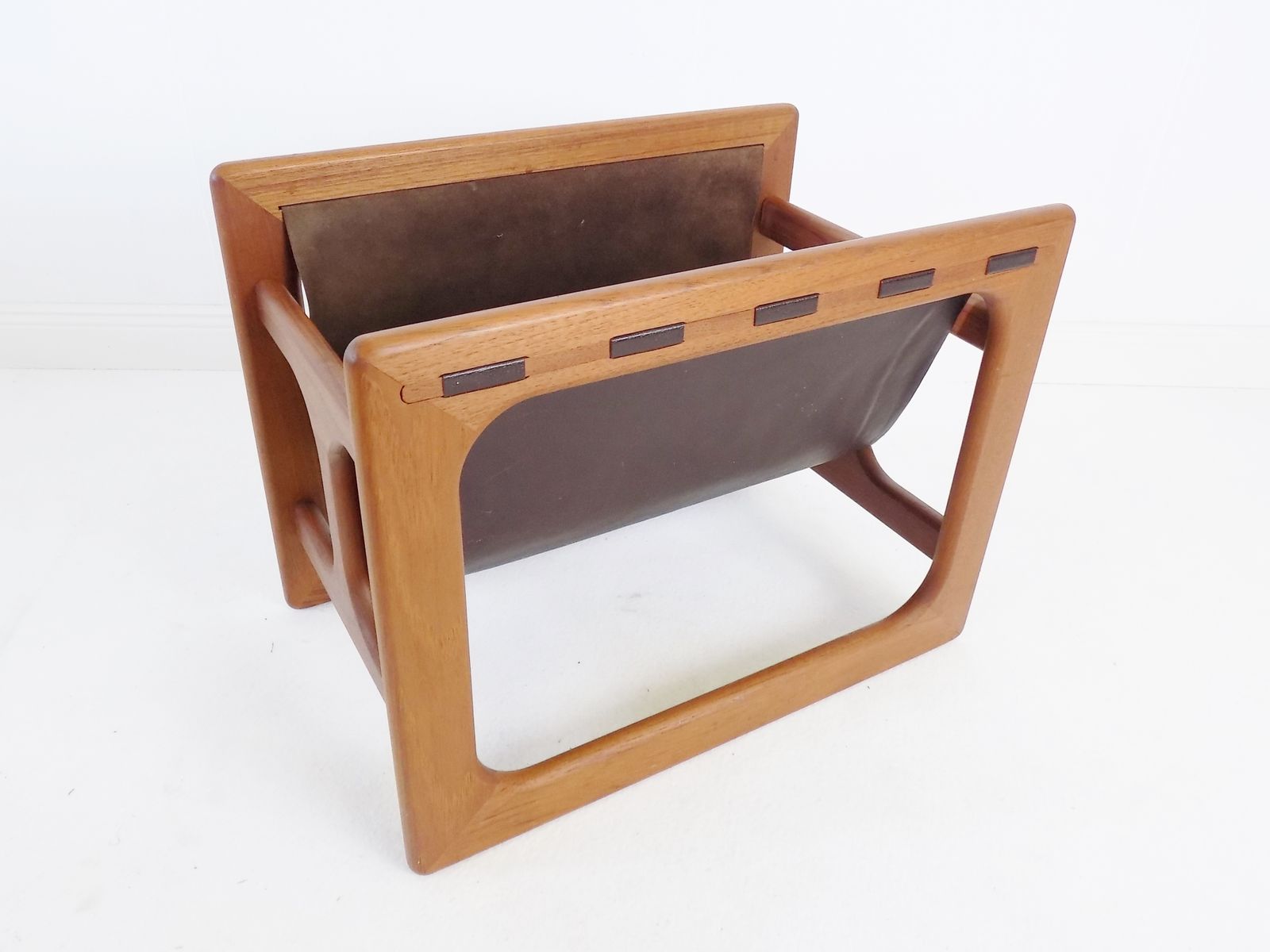 Teak Magazine Rack By Aksel Kjersgaard For Salin Mobler photo for sale