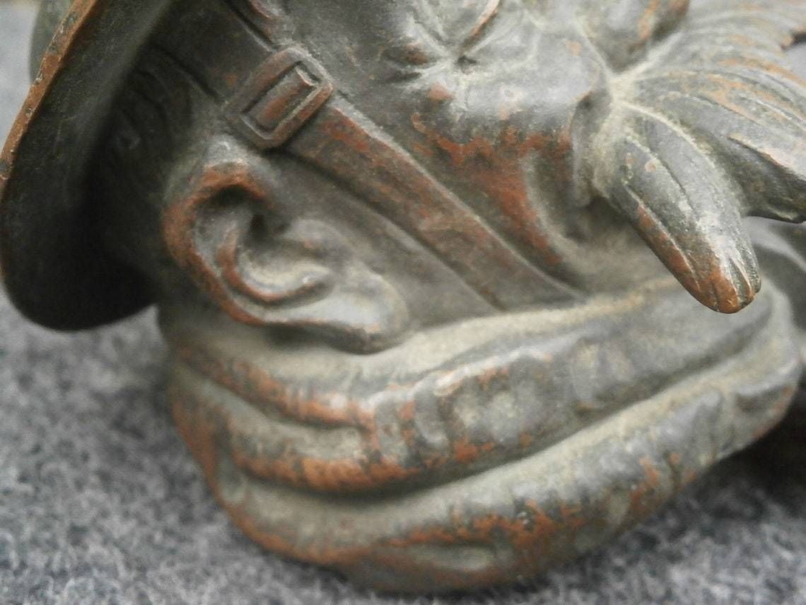 Early 20thc Patinated Bronze Old Bill Car Mascot, The Original Pattern From Best & Lloyd, Originally Owned By Robert Dudley Best photo buy