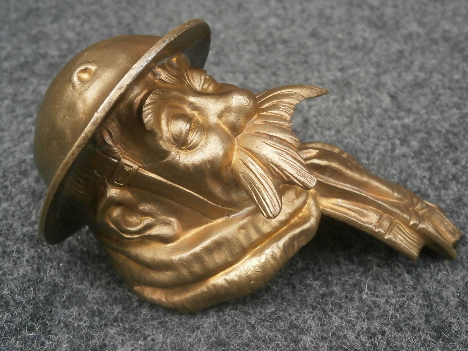 Early 20thc Patinated Bronze Old Bill Car Mascot, The First Cast From Best & Lloyd, Originally Owned By Robert Dudley Best photo 495.0