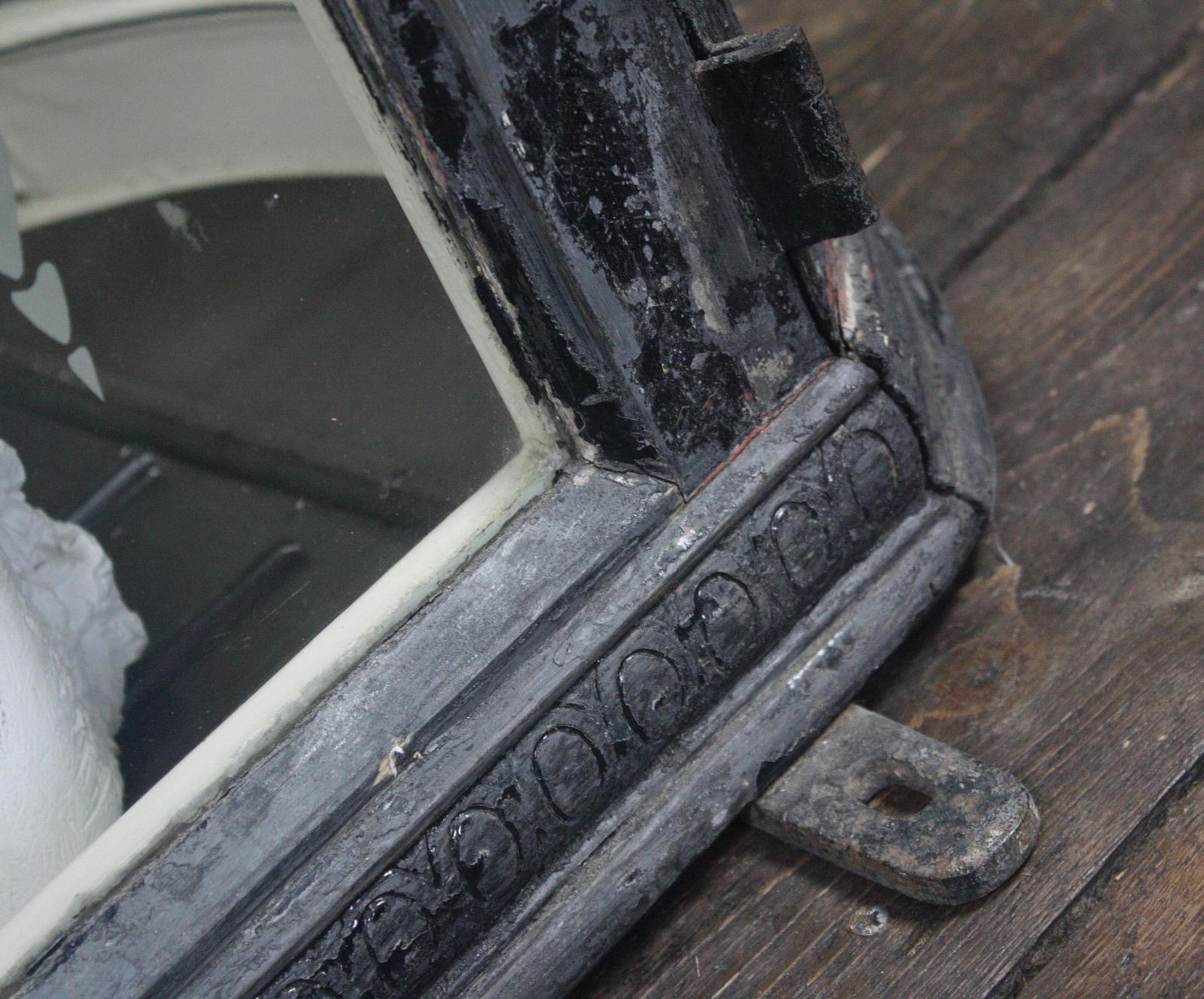 19th Century Infants Coffin Casket, Carved Wood, Etched Glass, Memento Mori photo buy