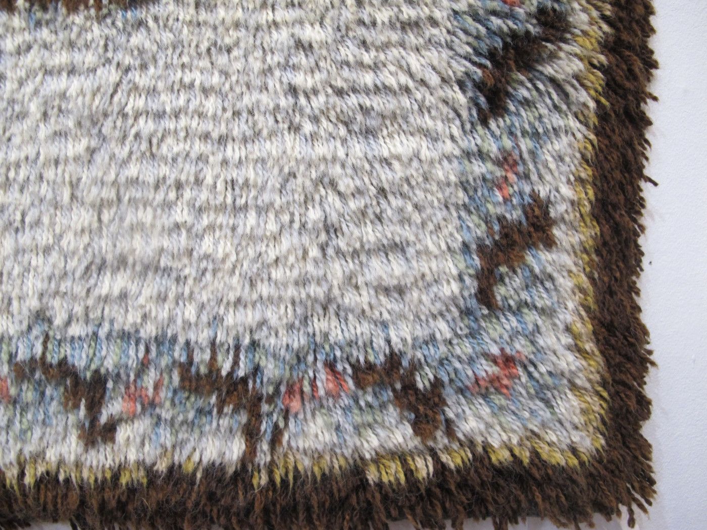 Scandinavian Rya Rug, Mid 20th Century photo 950.0