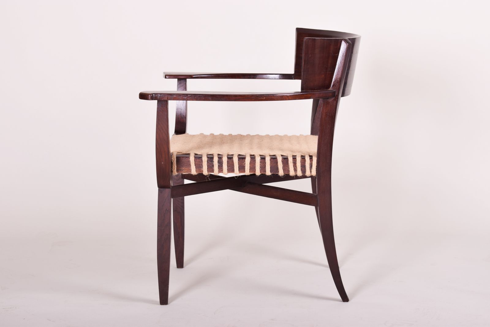 Art Deco Armchair Made In The 1930s In Czechia. Restored Oak. Oskar Poříska photo Furniture