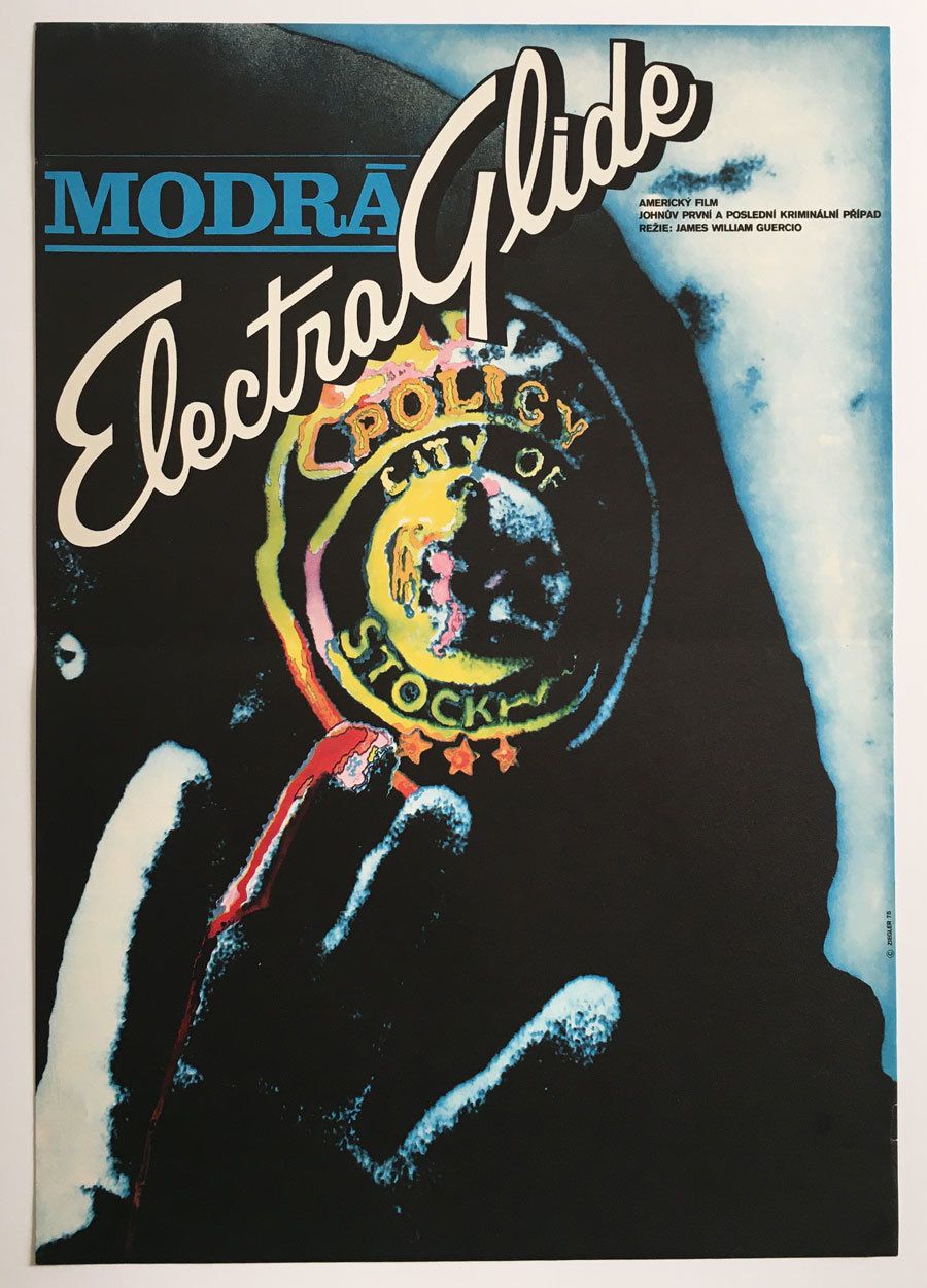 Movie Poster, Electra Glide In Blue, Zdeněk Ziegler, 1975