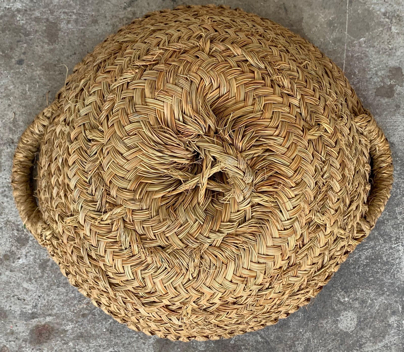 Lot de 2 paniers de vendange espagnols en osier tressé photo buy