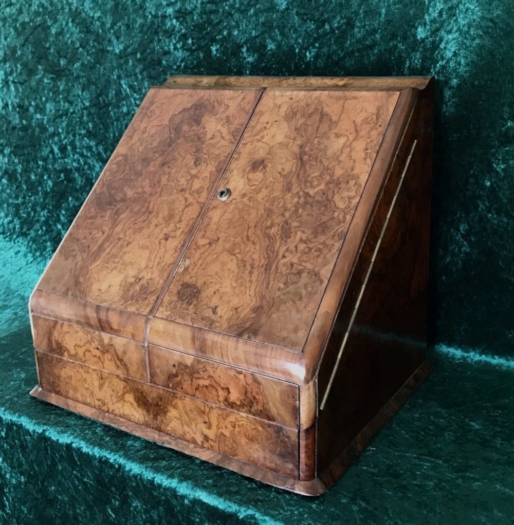 Asprey. Stationery Box. Walnut Desk. Circa 1890 photo for sale