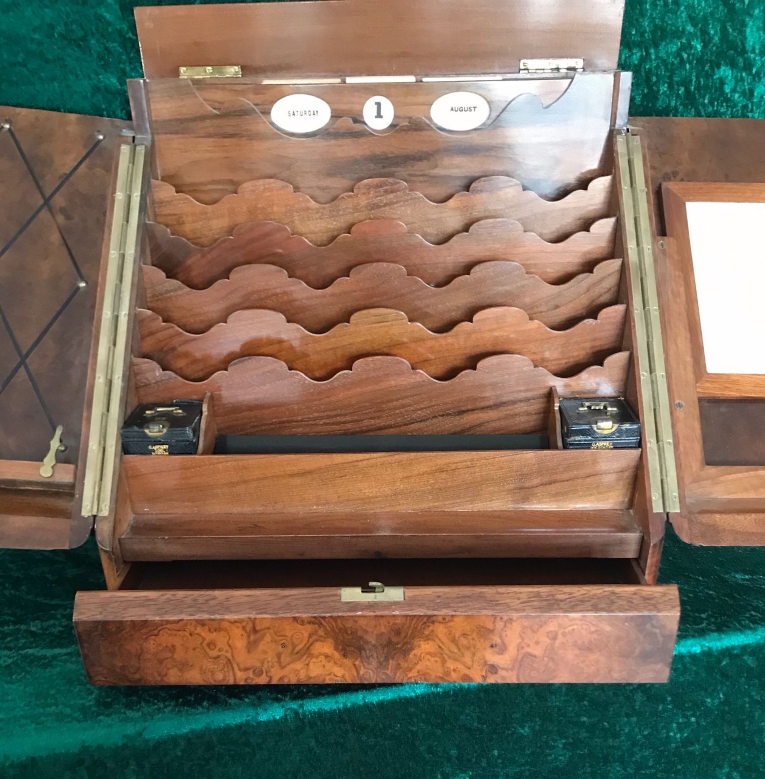 photo for sale Asprey. Stationery Box. Walnut Desk. Circa 1890