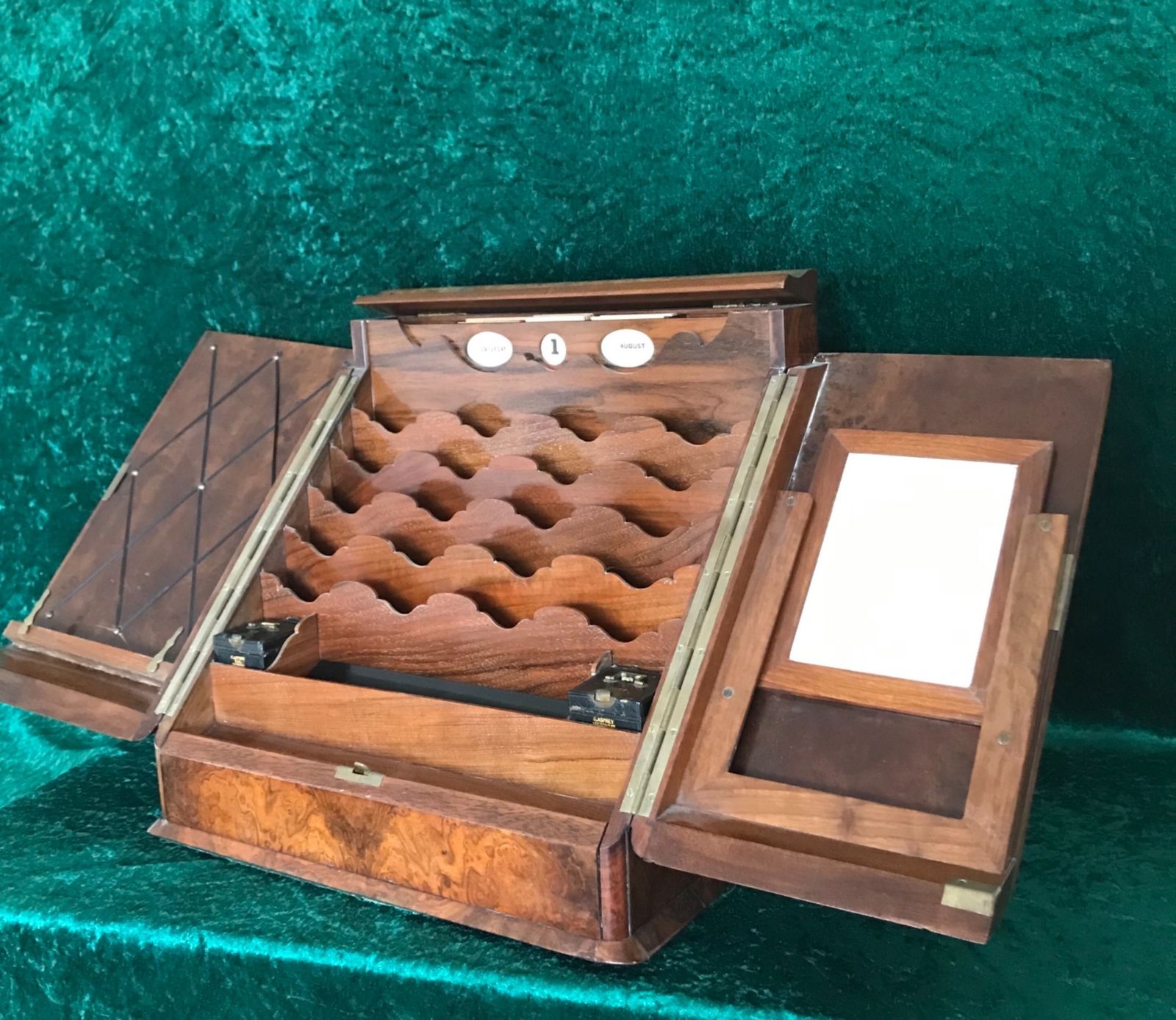 900.0 Asprey. Stationery Box. Walnut Desk. Circa 1890 photo