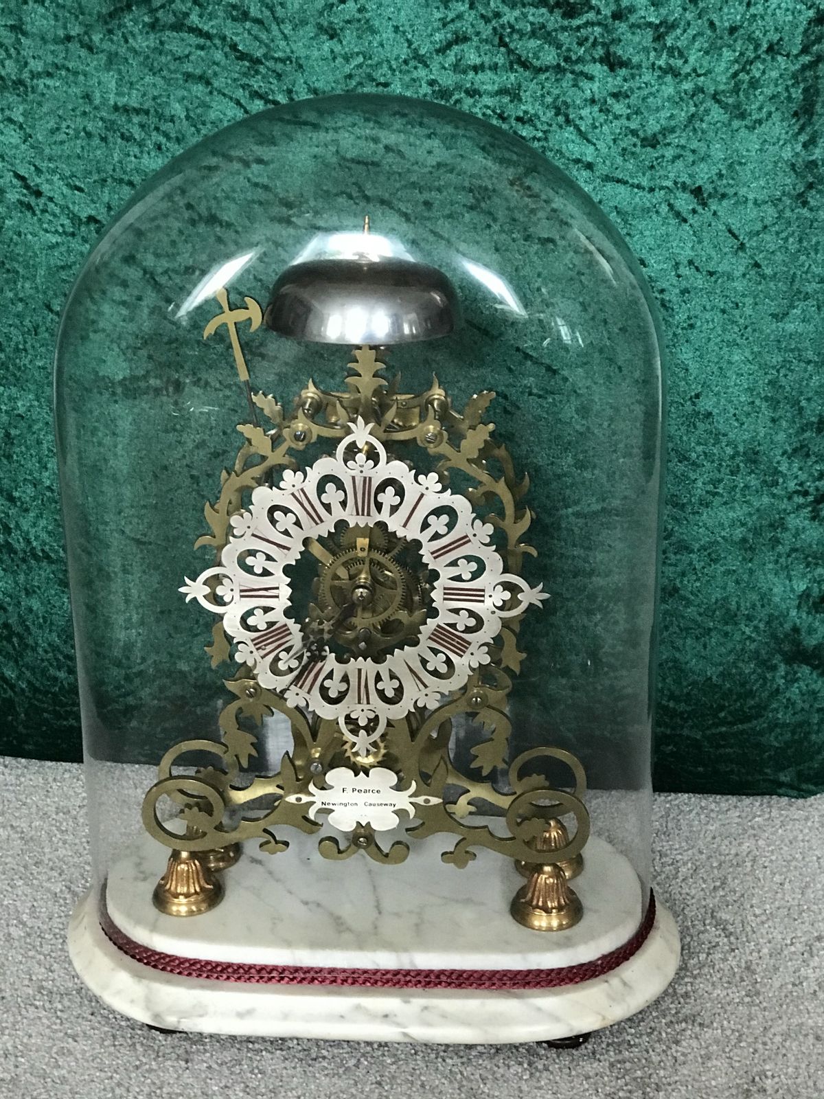 Fine 19th Century, Skeleton Clock, Circa 1875, Striking , Library, Mantel,Clock