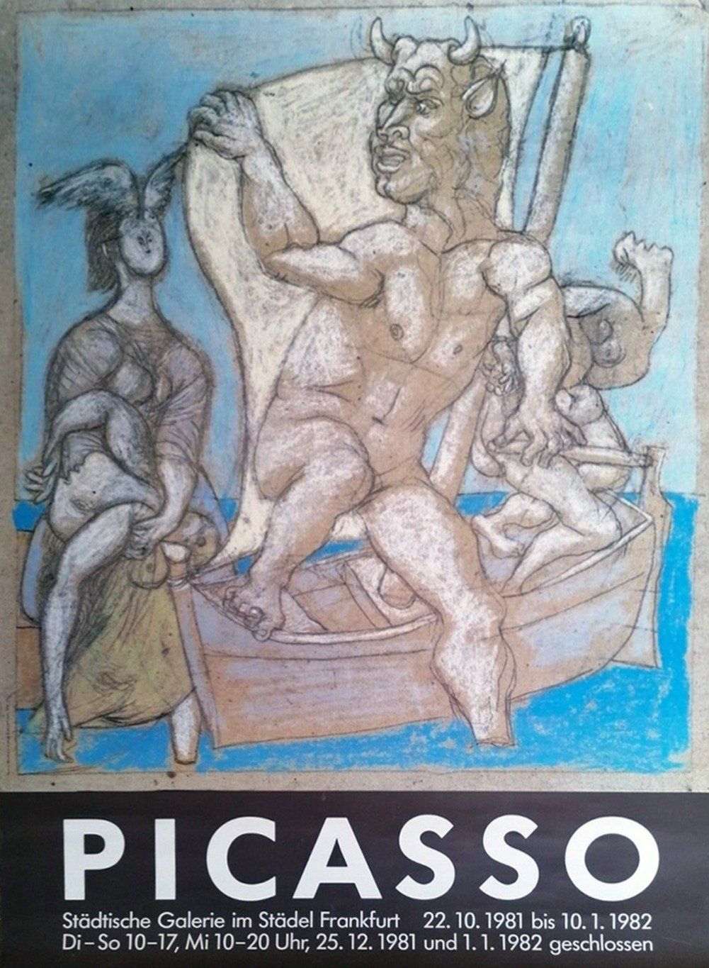Pablo Picasso   Stadtische Galerie Original Vintage Poster