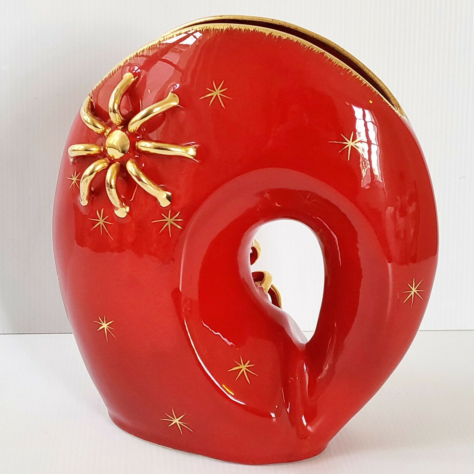 Vase 1950 Etoile Soleil Araignee Ceramqiue 1950s 50s Vallauris 1950s