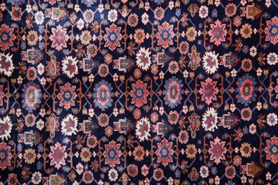 Handmade Oriental Rug Tribal Wool Carpet, Blush Red Floral Traditional Rug photo for sale