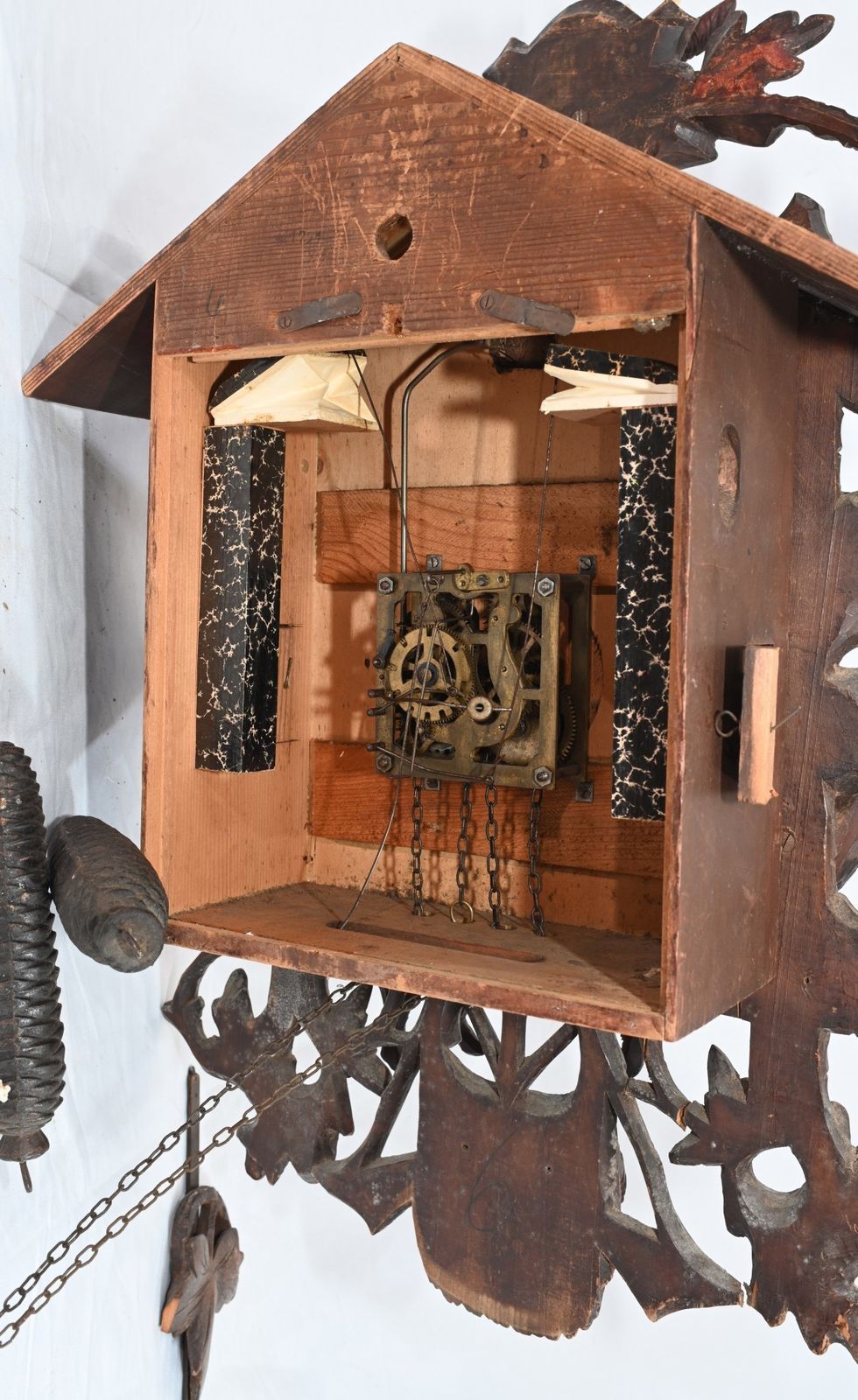photo for sale Antique Black Forest Cuckoo Clock German Wall Clocks