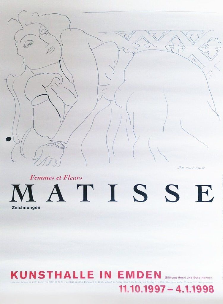 Henri Matisse   Women And Flowers, Original Vintage Poster
