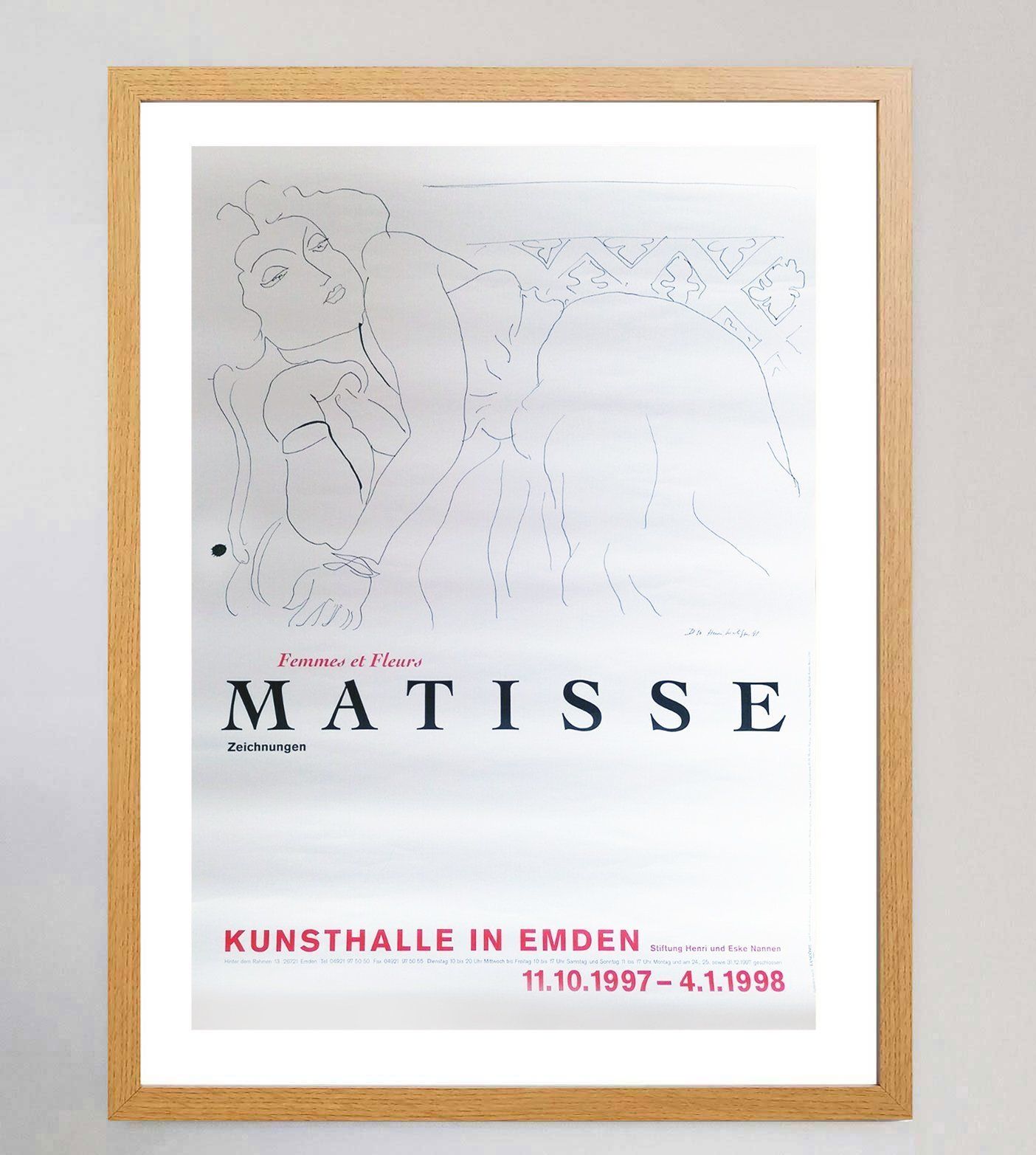 Henri Matisse   Women And Flowers, Original Vintage Poster photo Art