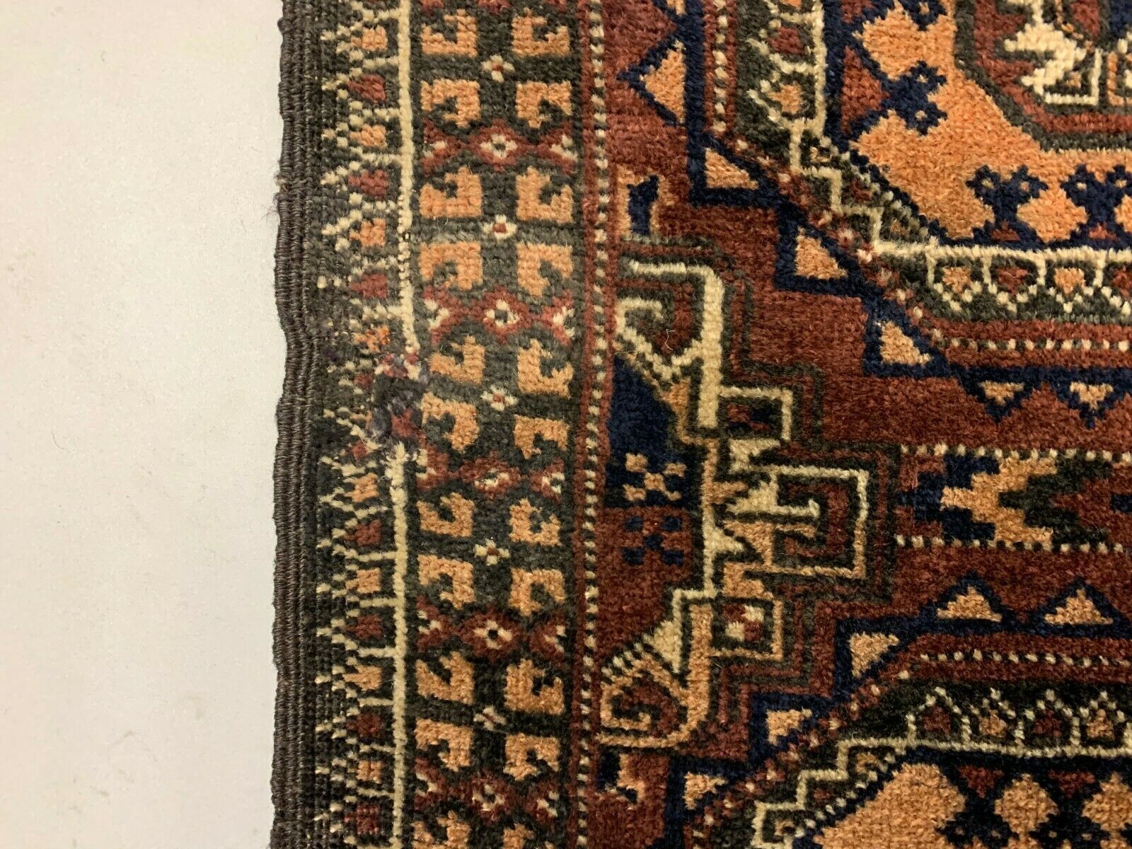 Taimuri Afghan Tribal Rug 188x94 Cm Black Brown photo buy