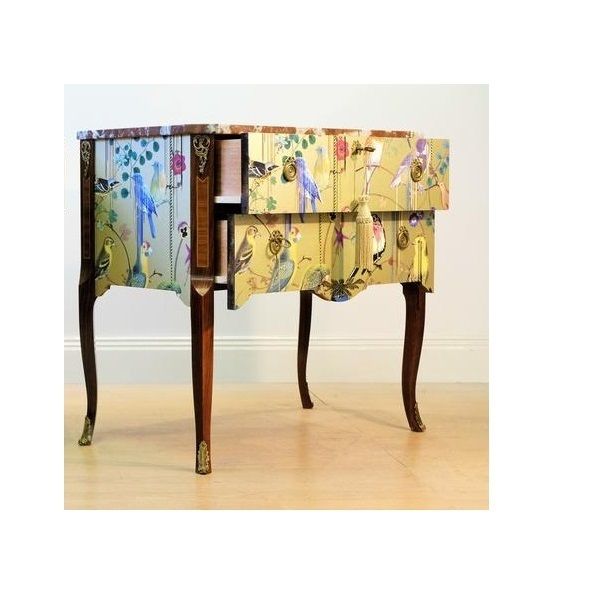 Classic Gustavian Louis XV Style Chest With Christian Lacroix Design photo vinterior