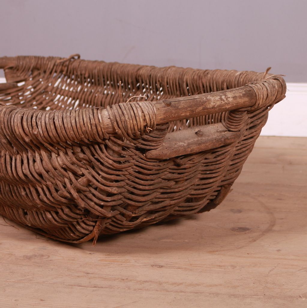 French Grape Basket, 1800s, Antique photo for sale