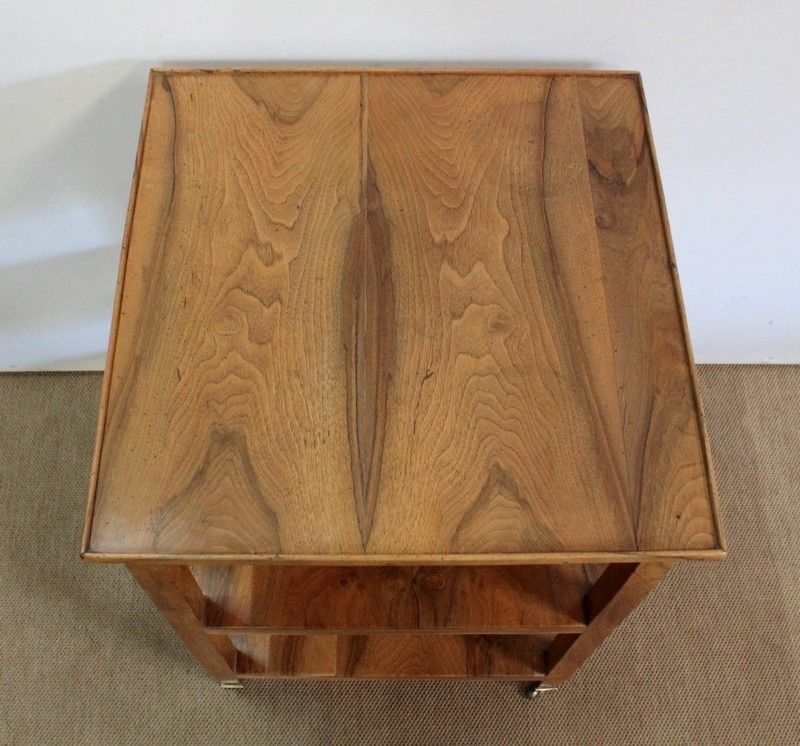 Rolling Trolley In Blond Walnut, 1st Part Of The 19th Century photo for sale