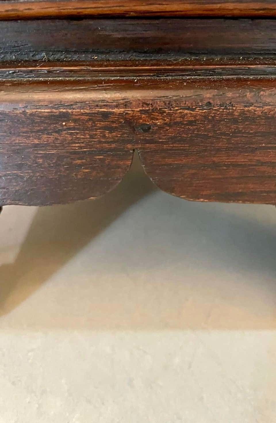 Unusual Antique George Lii Mahogany And Oak Desk photo vinterior