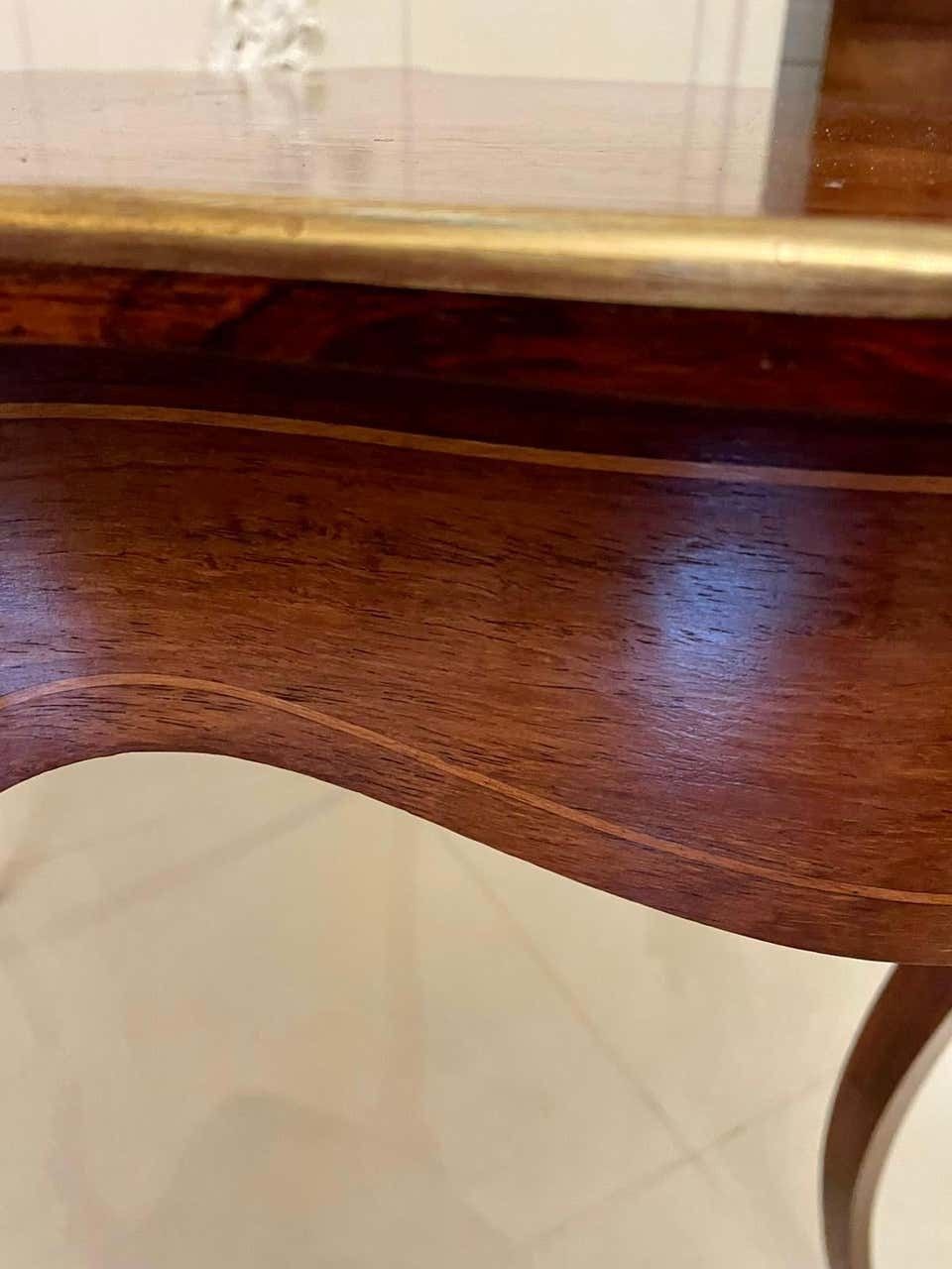 photo furniture Quality Antique Louis XV French Marquetry Inlaid Center Table