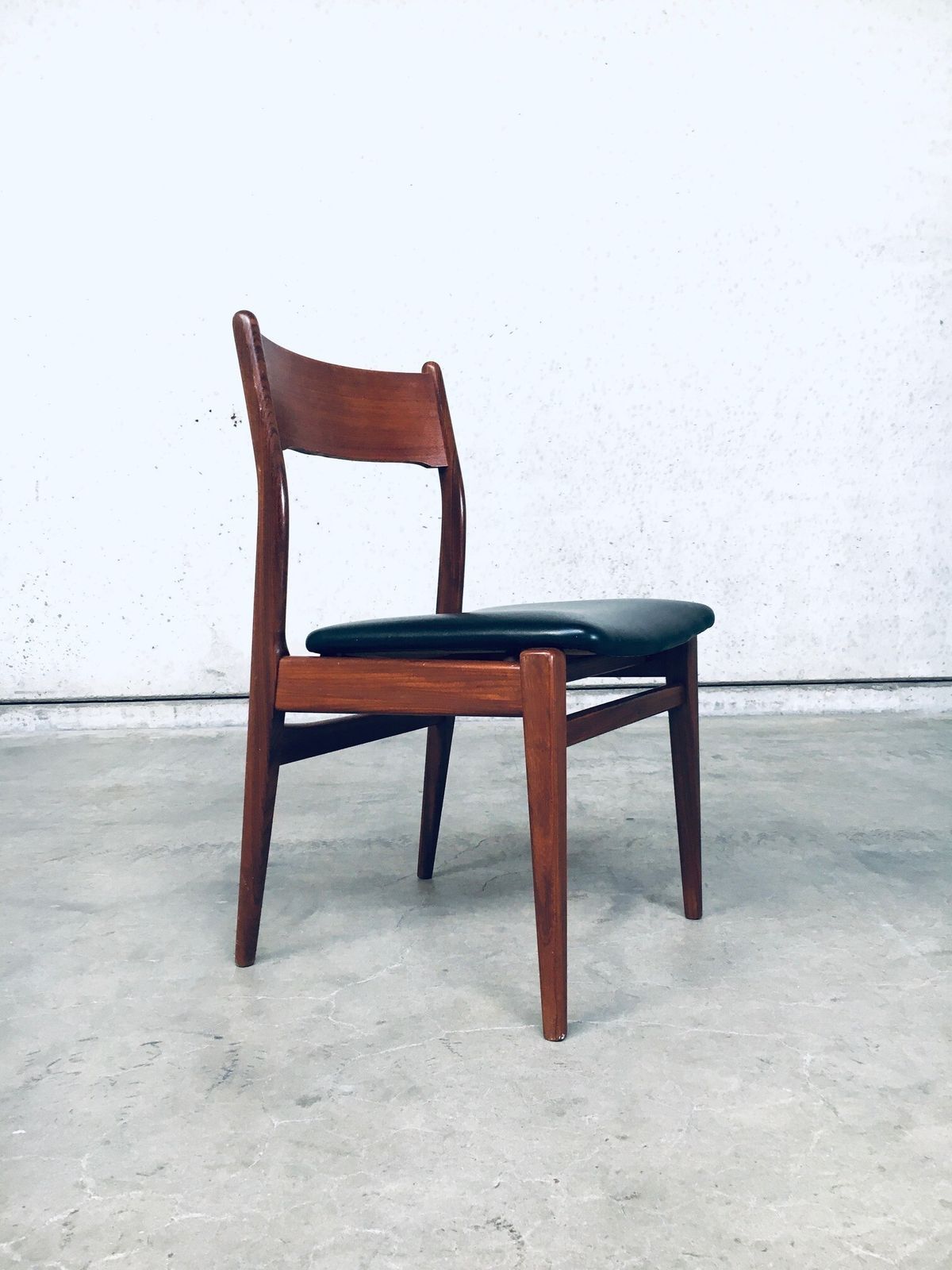 photo buy Midcentury Modern Scandinavian Design Teak Dining Chair Set
