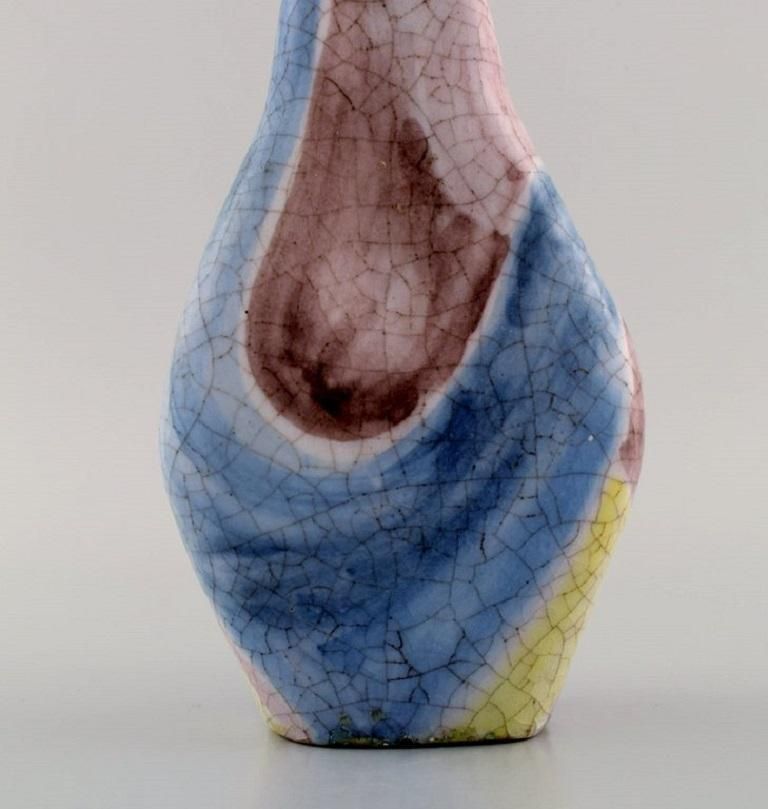 Marcello Fantoni, Italy, Unique Vase In Glazed Ceramics, 1960's photo 963.0