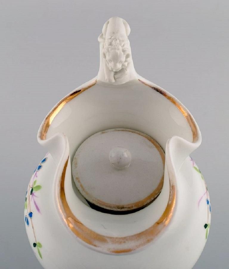 Antique Bing & Grøndahl Chocolate Jug In Porcelain Modelled With A Lion photo 296.0