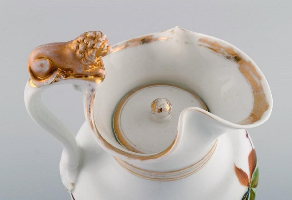 Antique Bing & Grøndahl Chocolate Jug In Porcelain Modelled With A Lion photo buy