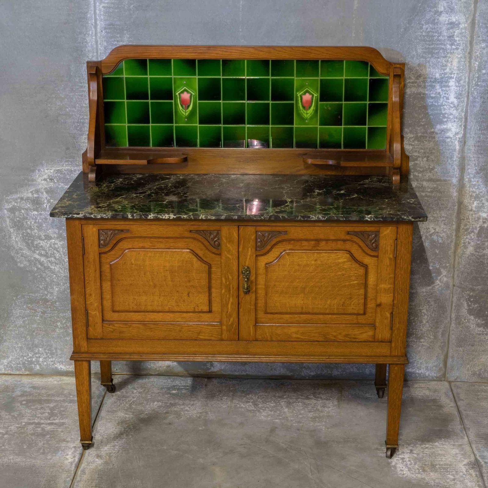 Edwardian Oak Washstand, 1900s photo furniture