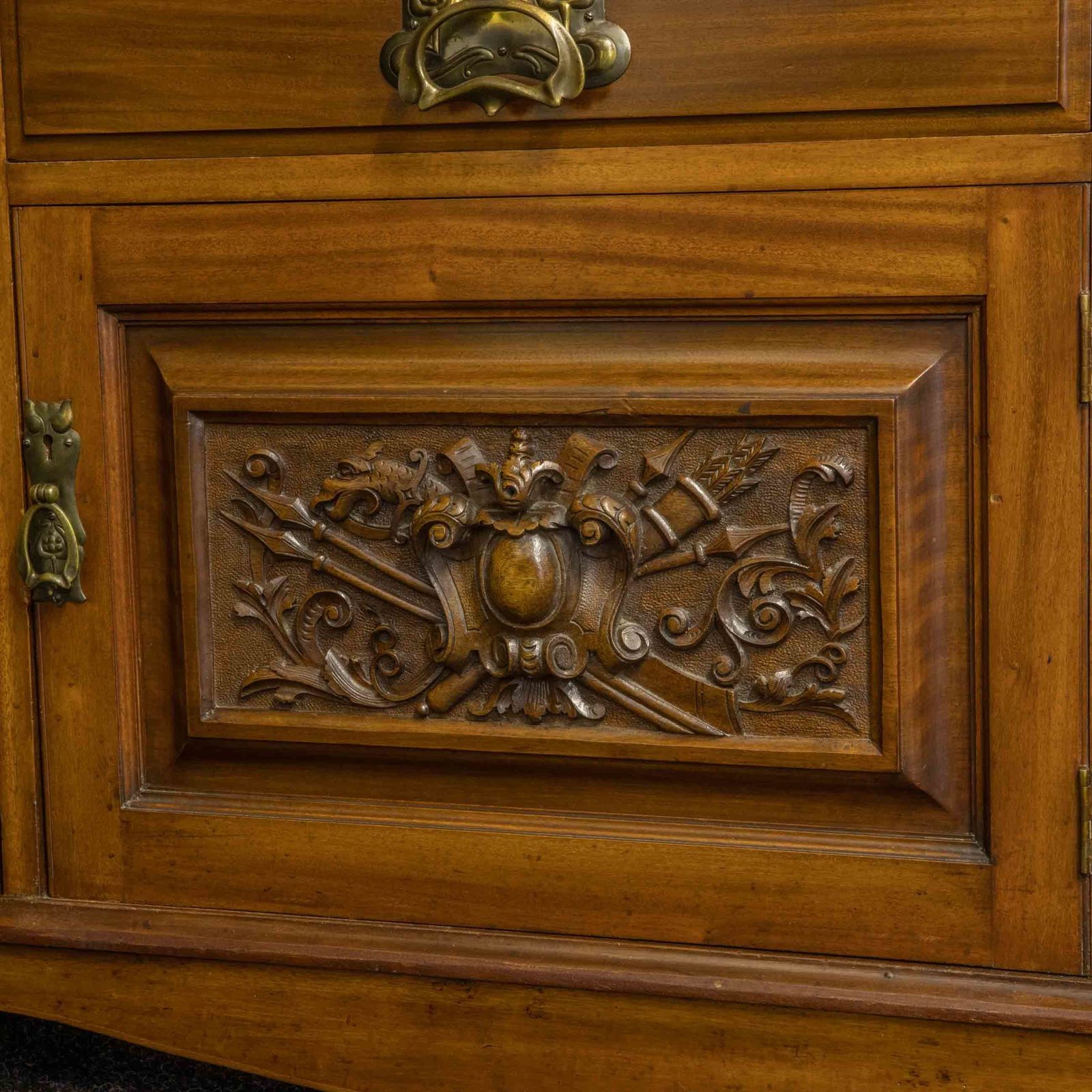 Victorian Mahogany Sideboard, 1800s photo 2850.0