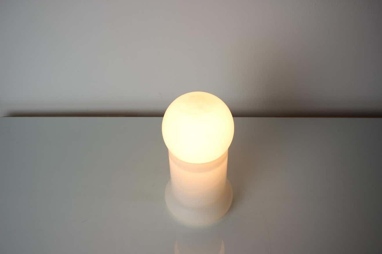 photo for sale Mid Century All Glass Table Lamp/ Osvětlovací Sklo Valašské Meziříčí, 1970's.