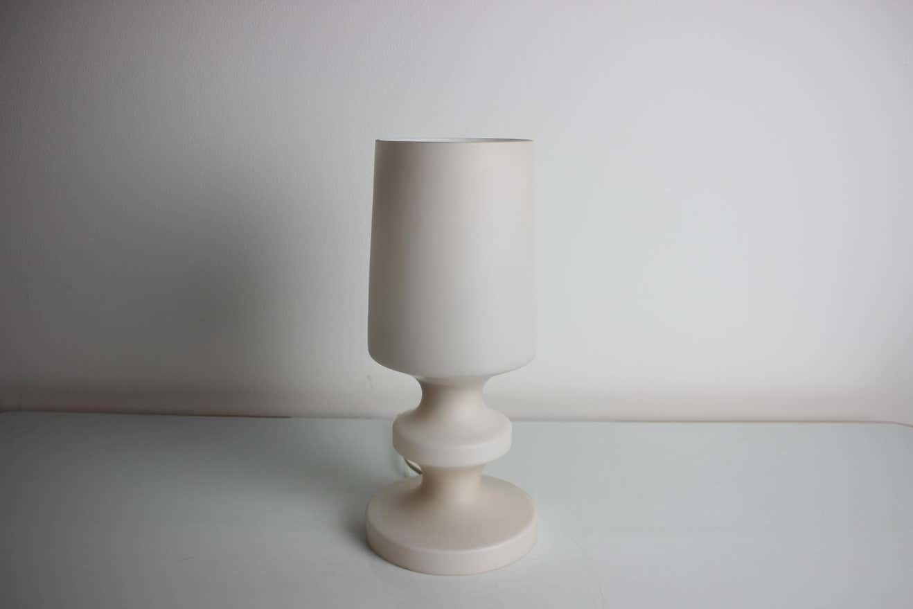 Mid Century All Glass Table Lamp/ Osvětlovací Sklo Valašské Meziříčí, 1970's. photo vinterior