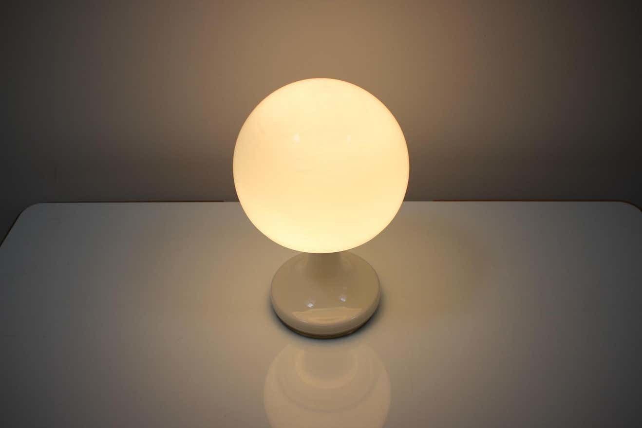 photo for sale Mid Century All Glass Table Lamp/ Osvětlovací Sklo Valašské Meziříčí, 1970's.