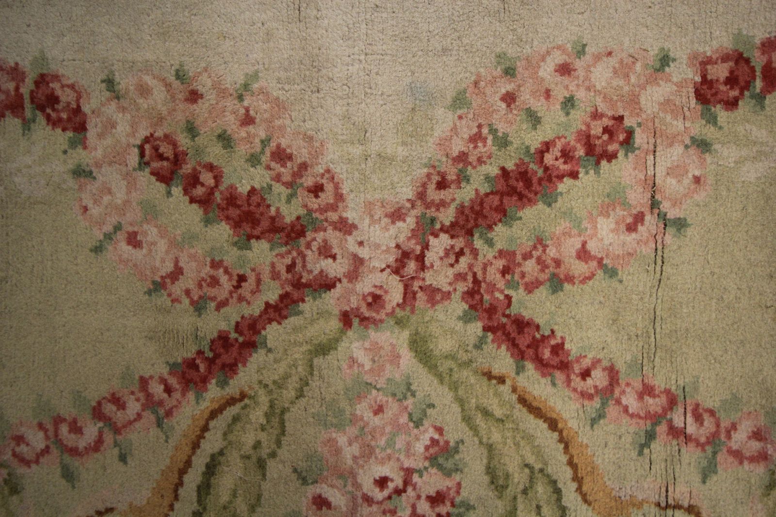 Antique Savonnerie French Carpet Handwoven Wool Area Rug  274x366cm photo 12500.0