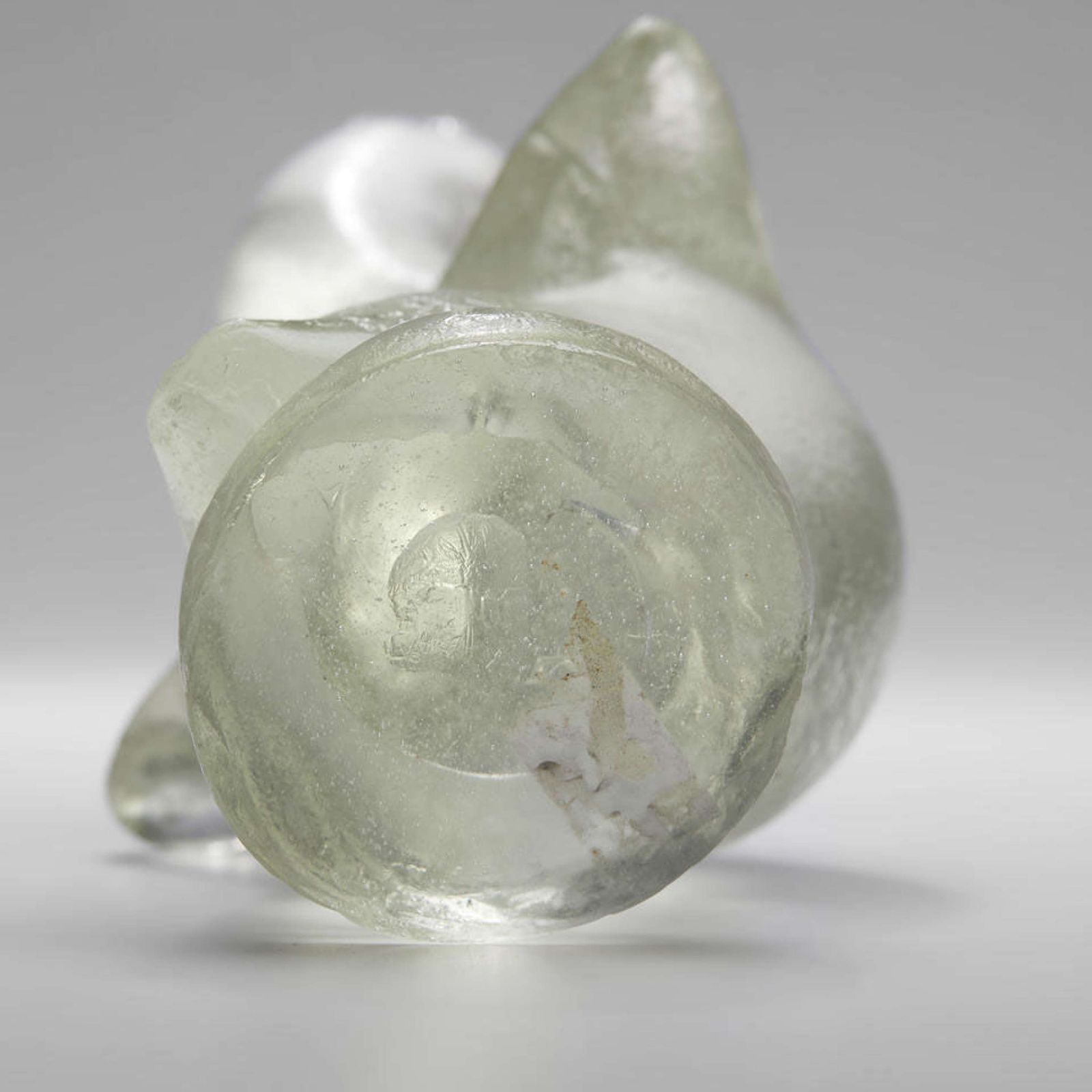 Art Two Hen Sculptures In Corroso Glass By Archimede Seguso Circa 1938 photo