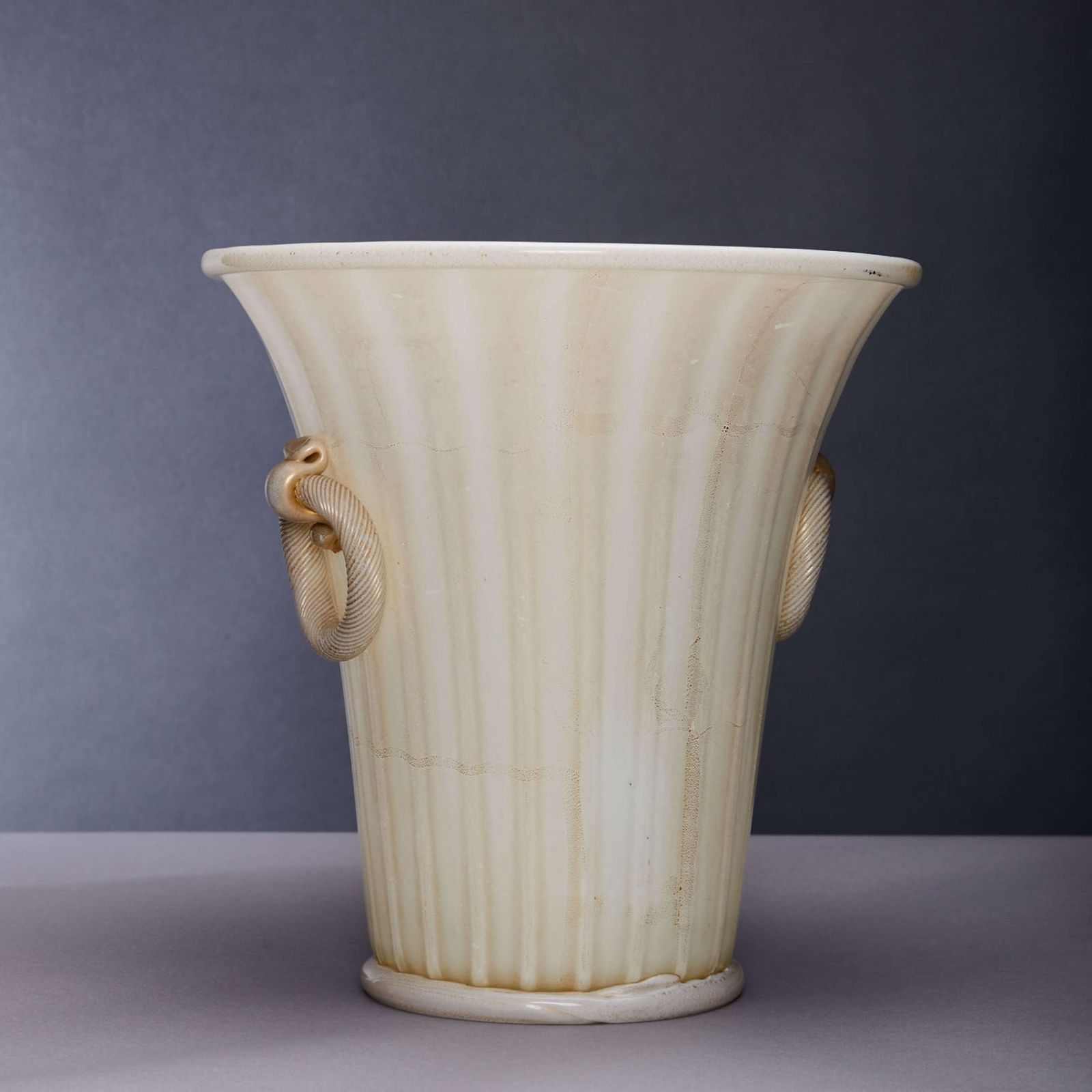Twin Handled Vase By Ercole Barovier For Barovier And Toso, 1956 photo furniture