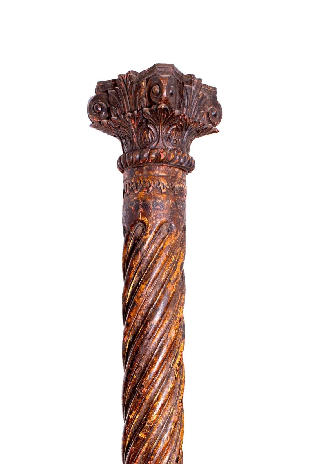 A Pair Of Mughal Wooden Columns, India, 19th Century photo furniture