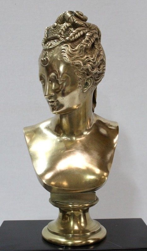 Marble Clock And Bronze Bust Of Diane De Poitiers, After J. Goujon    2nd Part 19th Century photo 1323.55