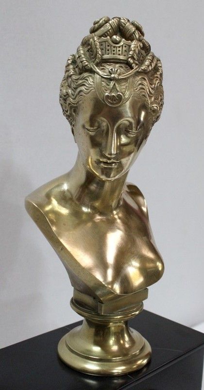 Marble Clock And Bronze Bust Of Diane De Poitiers, After J. Goujon    2nd Part 19th Century photo vinterior