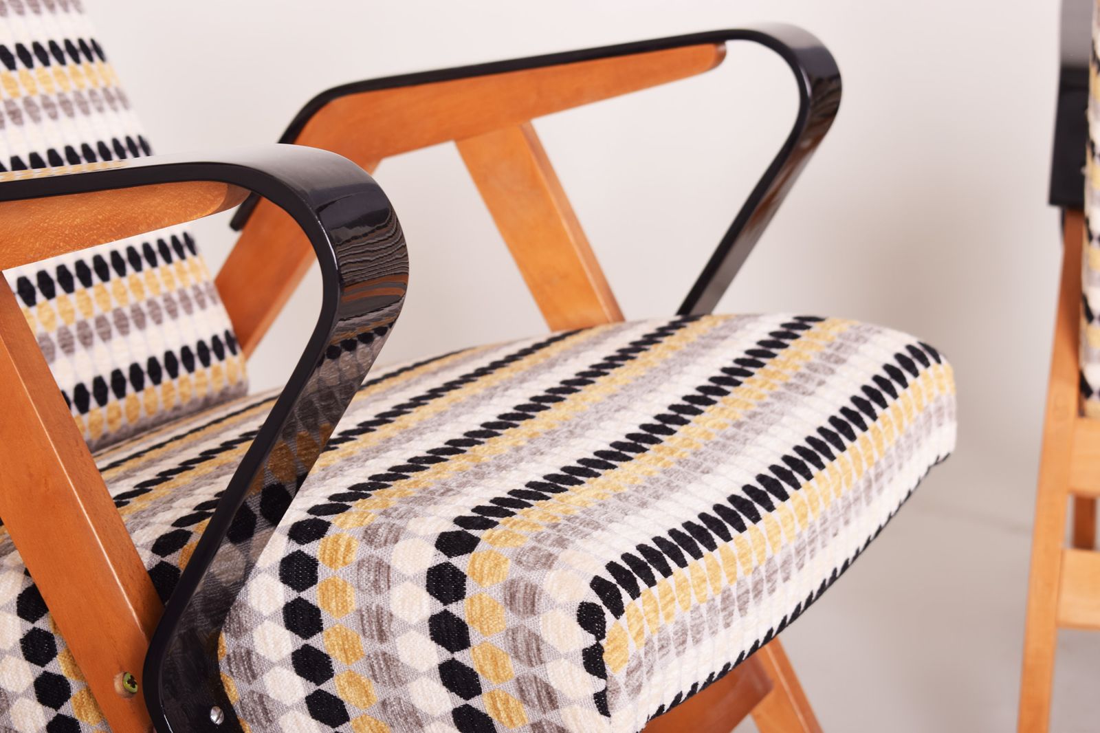 Pair Of Restored Czech Midcentury Armchairs, Tatra Pravenec, 1950s photo Furniture