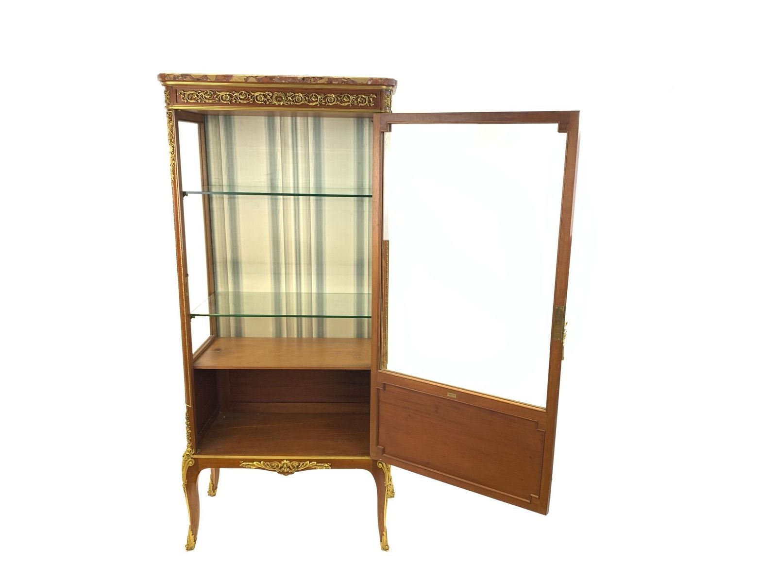 Louis XVI Style Display Cabinet With Ormolu Mounts, Maison Krieger, France, 19th Century photo for sale