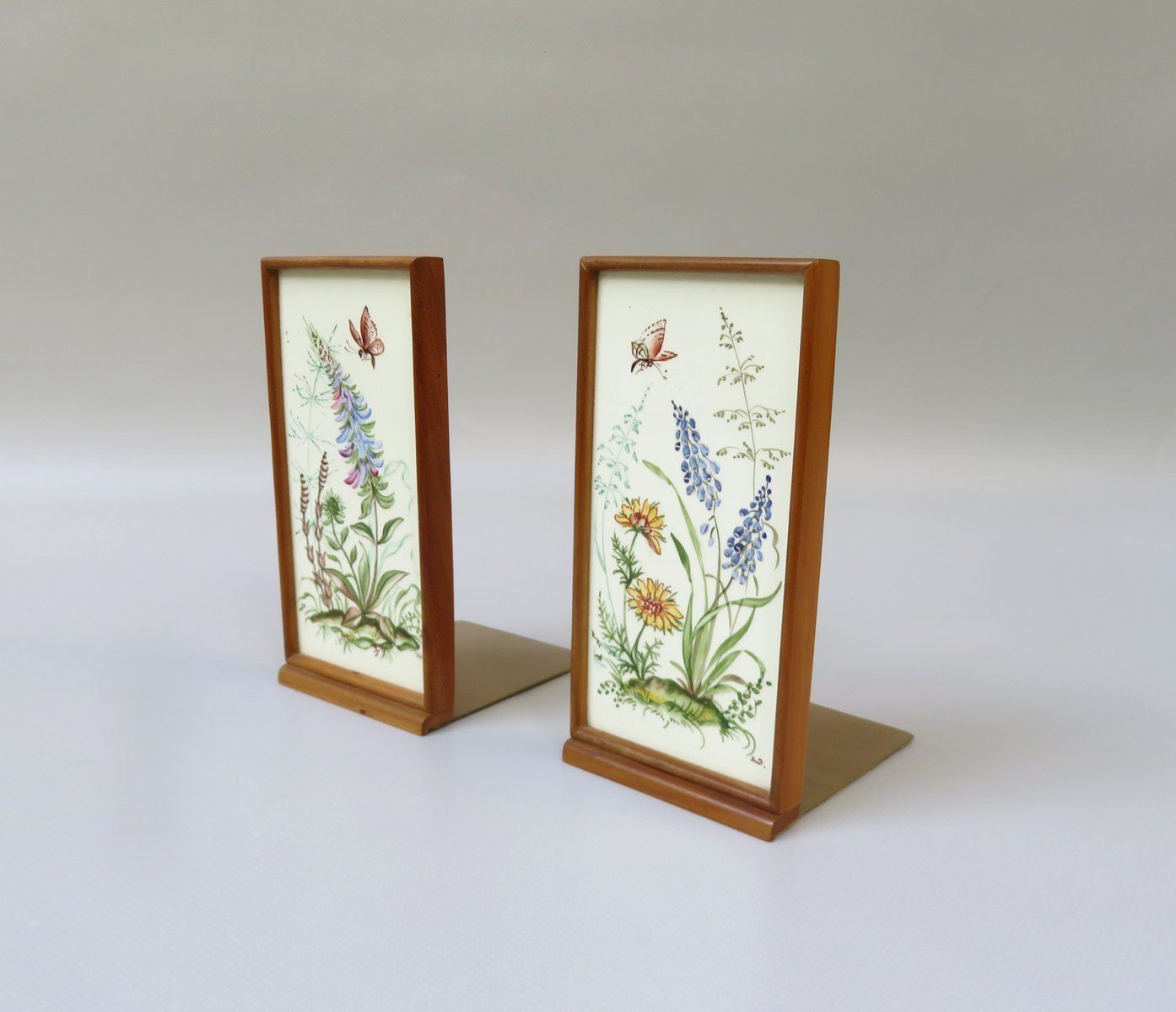 Meadow Flowers, Ilse Wehe, Painting, 1950s, Ceramics, Set Of 2 photo furniture
