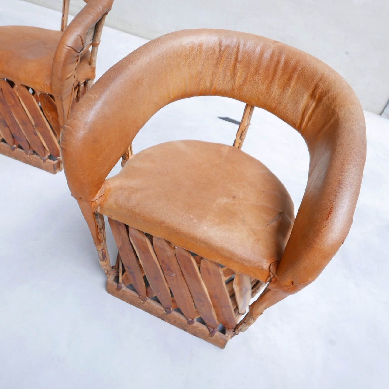 3950.0 Large Set Of Mid Century Art Populaire Dining Chair And Table Set photo