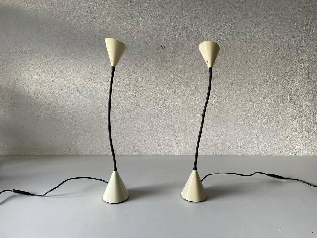 Twist Pair Of Desk Lamps By S. Renko For Egoluce, 1980s, Italy photo 1466.92