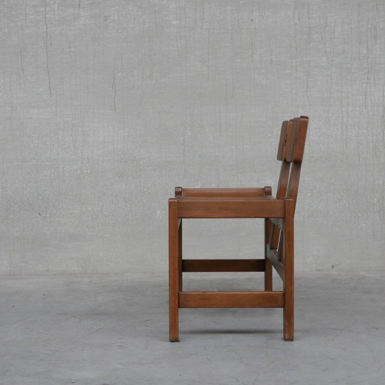 photo furniture Oak Mid Century French Guillerme Et Chambron Lounge Chairs